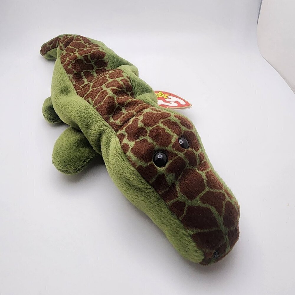TY Beanie Baby "Ally" the Alligator with Hanging and Tush Tags